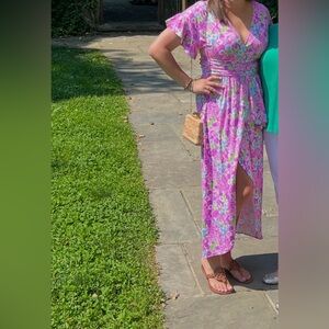 Lilly Pulitzer floral midi dress